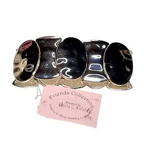 New Silver Tone Stretch Bracelet Garold C. Miller Fashion Jewelry